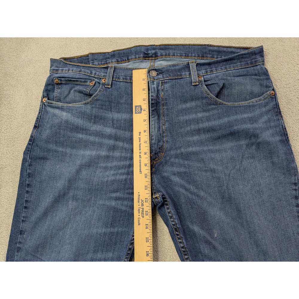 Levi's 559 Relaxed Straight Jeans Mens Size 38x32 Dark Wash Denim Pants‎ - Picture 9 of 14